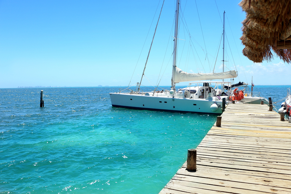 isla mujeres catamaran tour photo